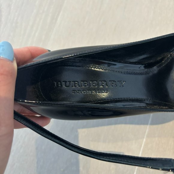 Burberry Black Patent Leather Platforms size 6/36 - Picture 3 of 6